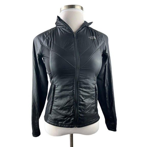 The North Face Flight Touji Jacket Black Full Zip Puffer Women's Small *Flawed - Picture 2 of 16